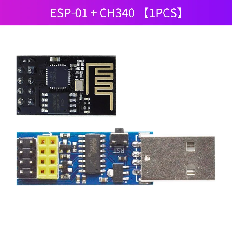 1 قطعة CH340C USB ESP8266 ESP-01 ESP01S Prog WIFI تنزيل وحدة تطوير مجلس لمحول مبرمج اردوينو