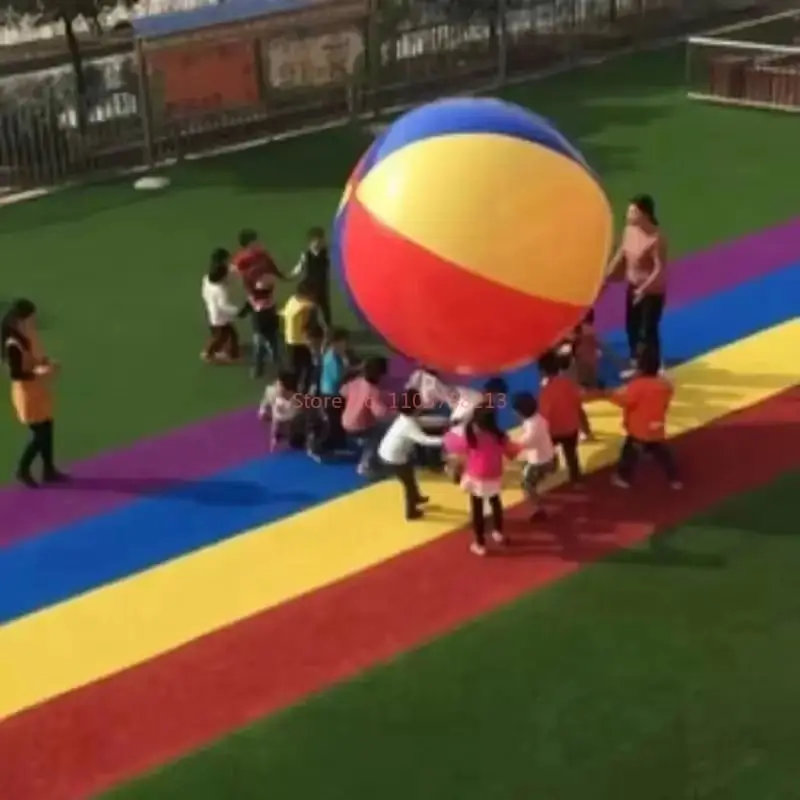 Duży piłka plażowa dla dorosłych do siatkówki wodnej, piłki nożnej, na duże imprezy, rozrywka na świeżym powietrzu i zabawka sportowa.