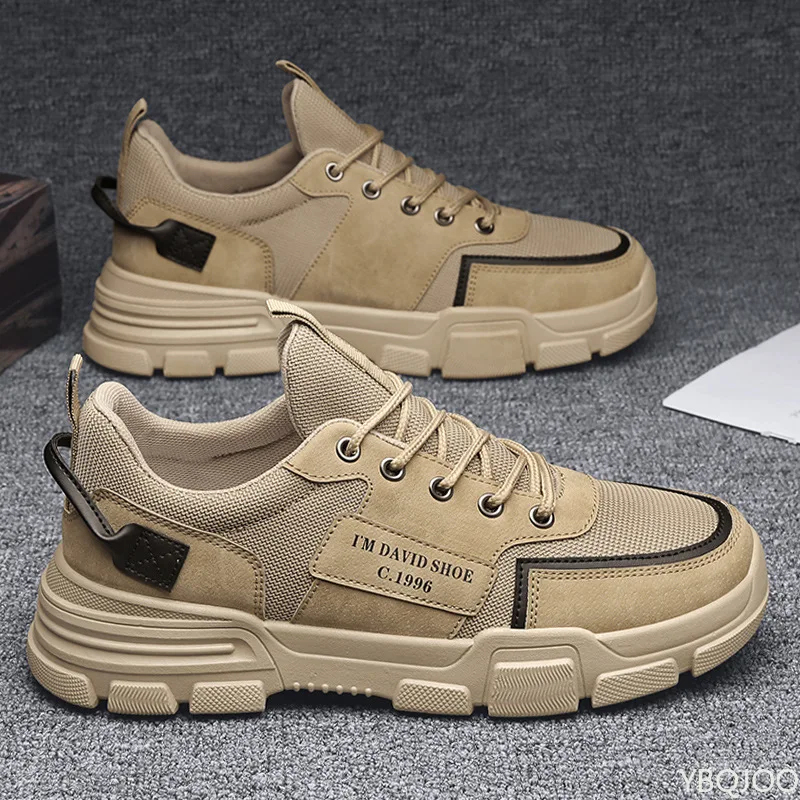 جديد ربيع الخريف مقاوم للماء المضادة للانزلاق ارتداء أحذية مقاومة عادية مريحة مجلس أحذية رياضية تنفس أحذية رجالي #2
