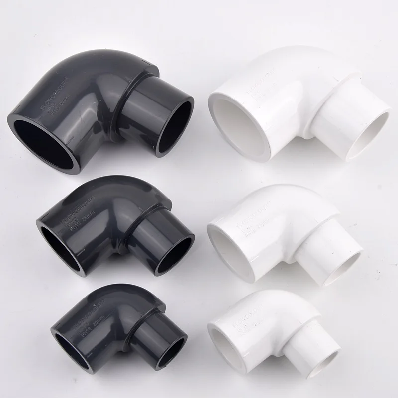 20/25/32mm UPVC 90 Degree Elbow Connector Plastic Water Pipe Elbow Garden Lawn Irrigation Joint Homemade DIY Shelf Couplings