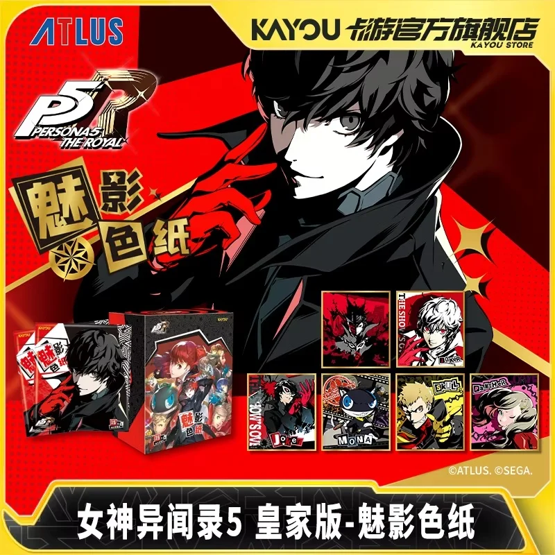 

Kayou 10 упаковок Persona 5 карт лазерный билет цветная бумага аниме коллекционные карты Mistery Box настольные игры игрушки подарки на день рождения