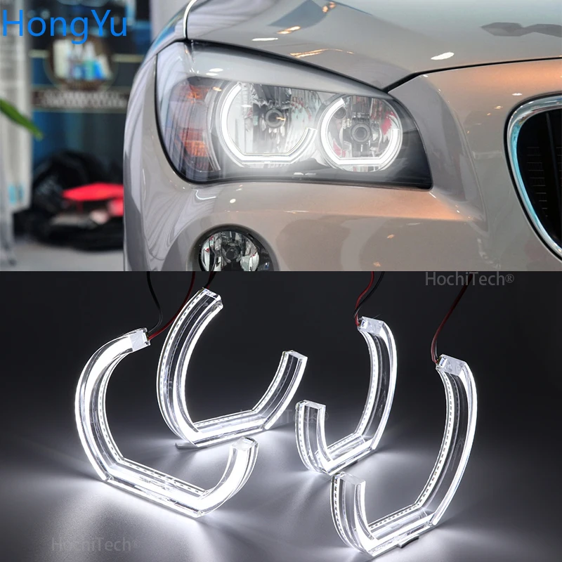 For BMW X1 E84 2009 - 2015 halogen headlight  Excellent DTM Style Ultra bright led Angel Eyes  rings Retrofit Accessories