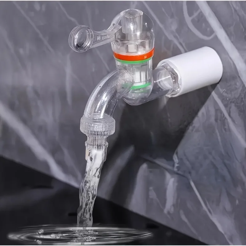 

Transparent Faucet Household Anti-freeze and High-temperature Washing Machine Splash-proof Faucet Wall Mounted Faucet