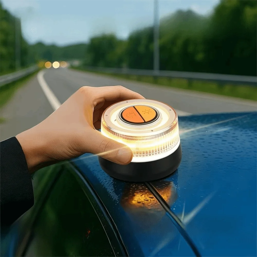 

360 Degree Vision Car Emergency Light 2 Light Modes Battery Version Emergency Beacon Light Waterproof