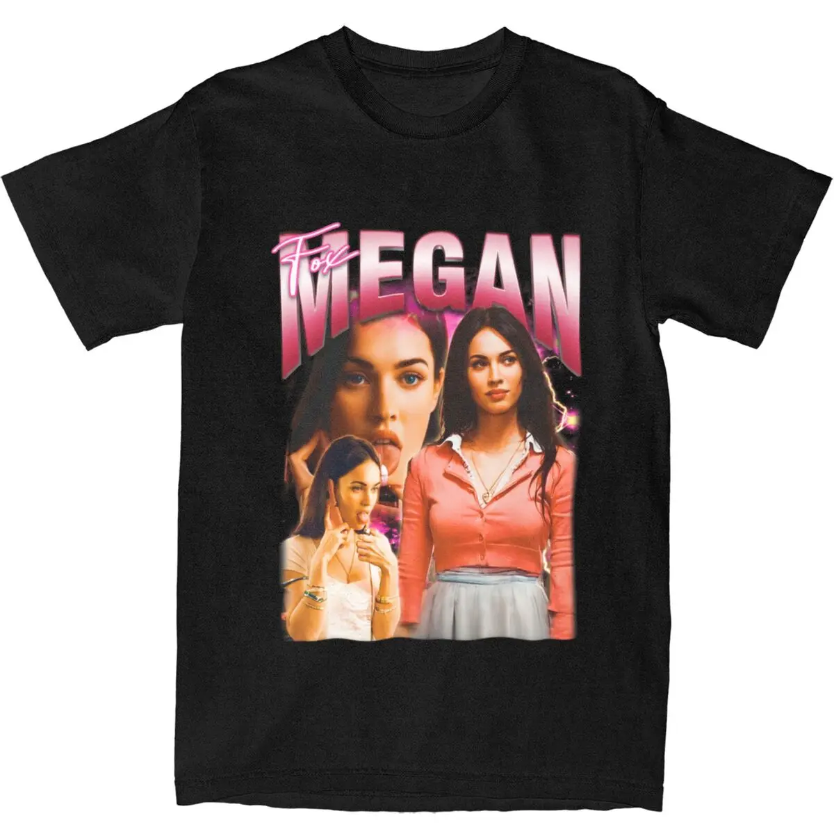 T-Shirt da donna da uomo Megan Fox T-Shirt Vintage Merch T-Shirt in puro cotone stampato