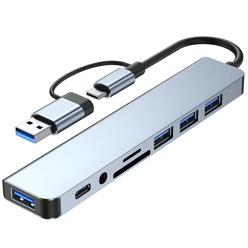 

Оригинальный USB-концентратор A 3,0 Usb A type C док-станция концентратор 8 в 1 для ноутбука планшетный конвертер Usb C док-станция для ноутбуков