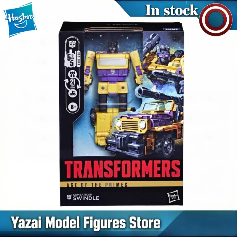 Original Hasbro Transformers Age of The Primes SWINDLE Action Figure Model Gift
