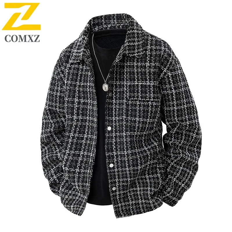 

COMXZ мужской плащ в клетку, стильный велосипедный походный дышащий высококачественный спортивный прогулочный плащ, повседневная уличная осенняя куртка