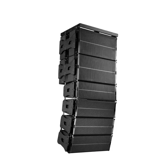 

Pro audio indoor and outdoor main PA amp LA-210 700W RMS double 10 inch line array speakers sound system