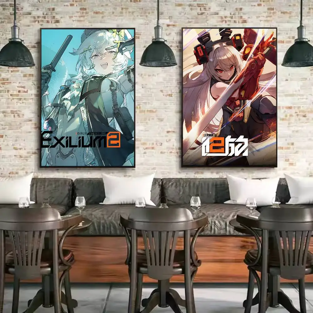 لعبة الفتيات فرونت لاين 2 Exilium ملصق ورقي طباعة غرفة المعيشة المنزلي غرفة نوم مدخل بار مقهى لوحة فنية للديكور #5