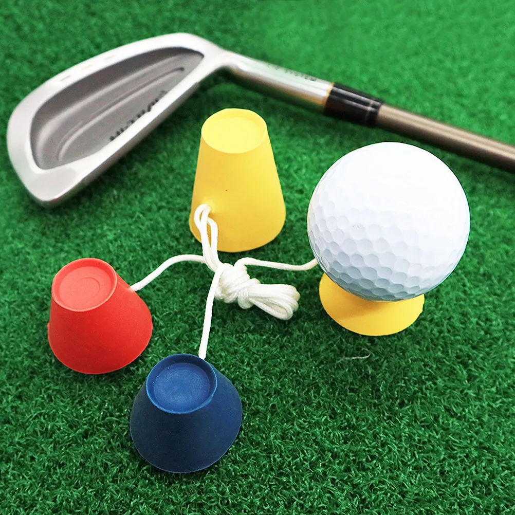 

5 set 5 Sets Rubber Tees Replaceable Golf Ball Holders Durable Outdoor Indoor Practice Training Aid for Golfers Golf Accessories