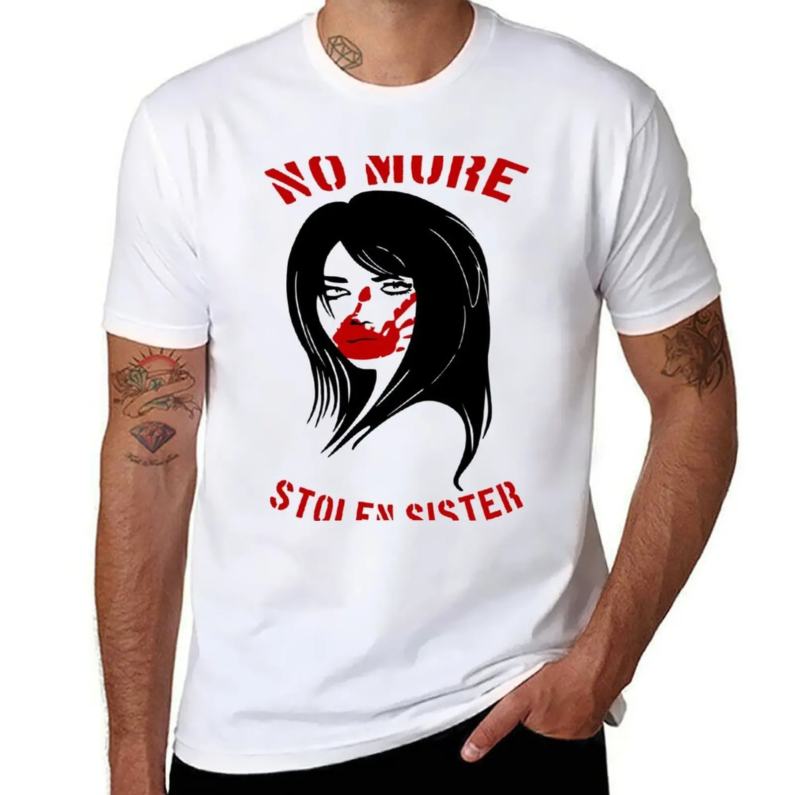 

No More Stolen Sister T-Shirt t shirts for man slim fit men t shirt cotton 100% g man t shirts for men T-shirt