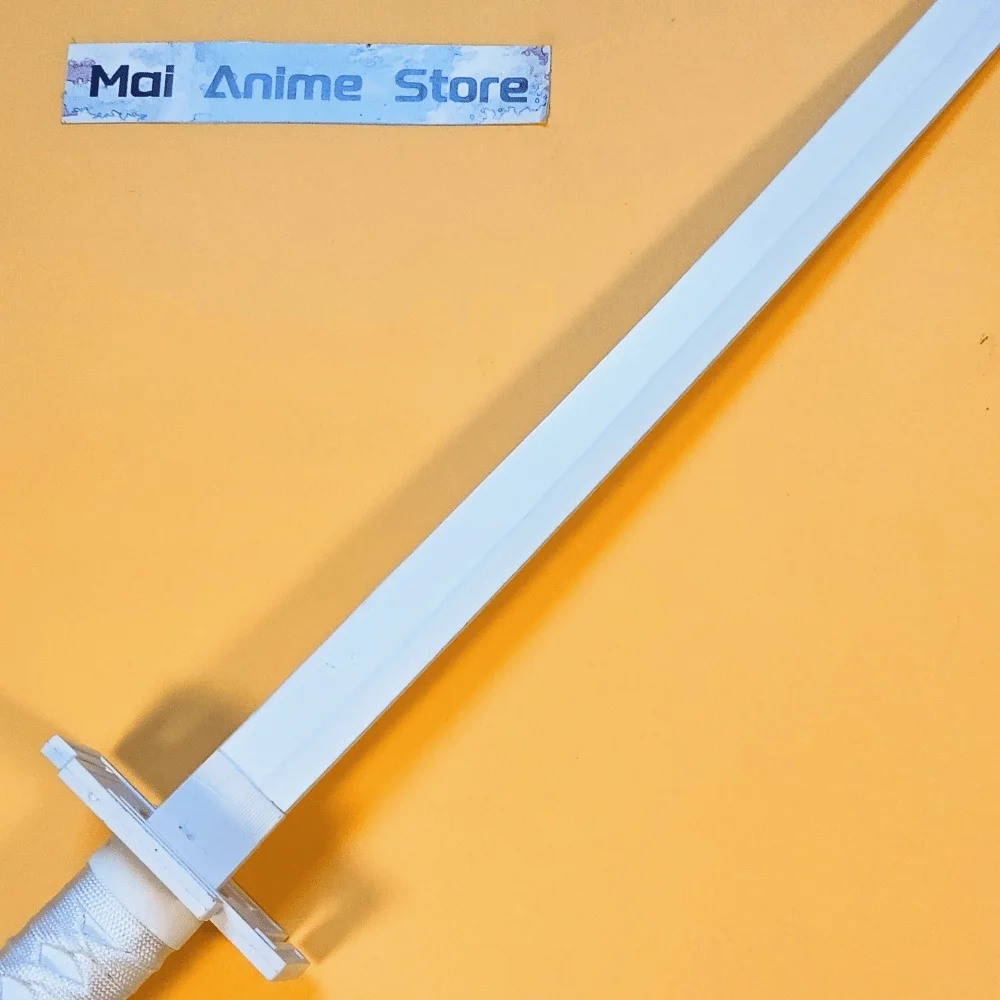 Katana de blanchiment 55 pouces, taille réelle, sabre Katana japonais Kurosaki Ichigo, accessoire de Cosplay Anime, couteau en bois, jouet non tranchant, cadeau
