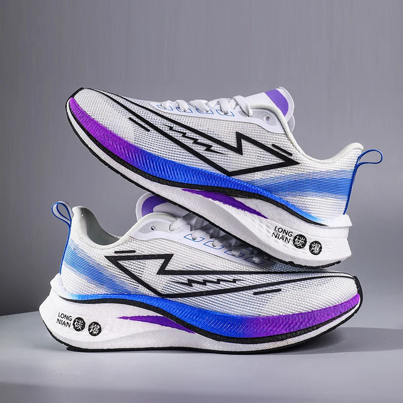 

Men's sports shoes, lightweight carbon plate racing running shoes, winter shock absorption, anti slip, wear-resistant, breathabl