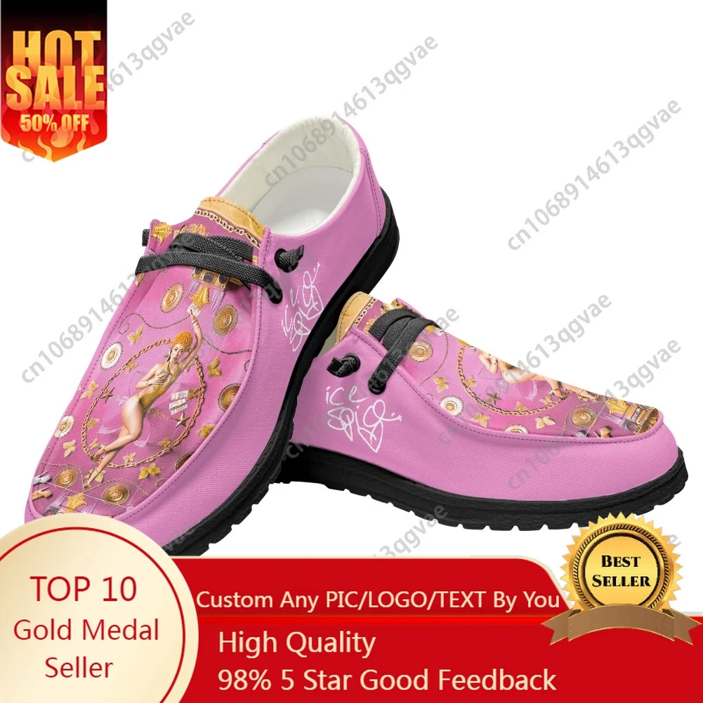 

Ice Spice American Rapper Munch Casual Shoes Flat Shoe Men Woman Breathable Outdoor Lightweight Footwear Custom Shoe