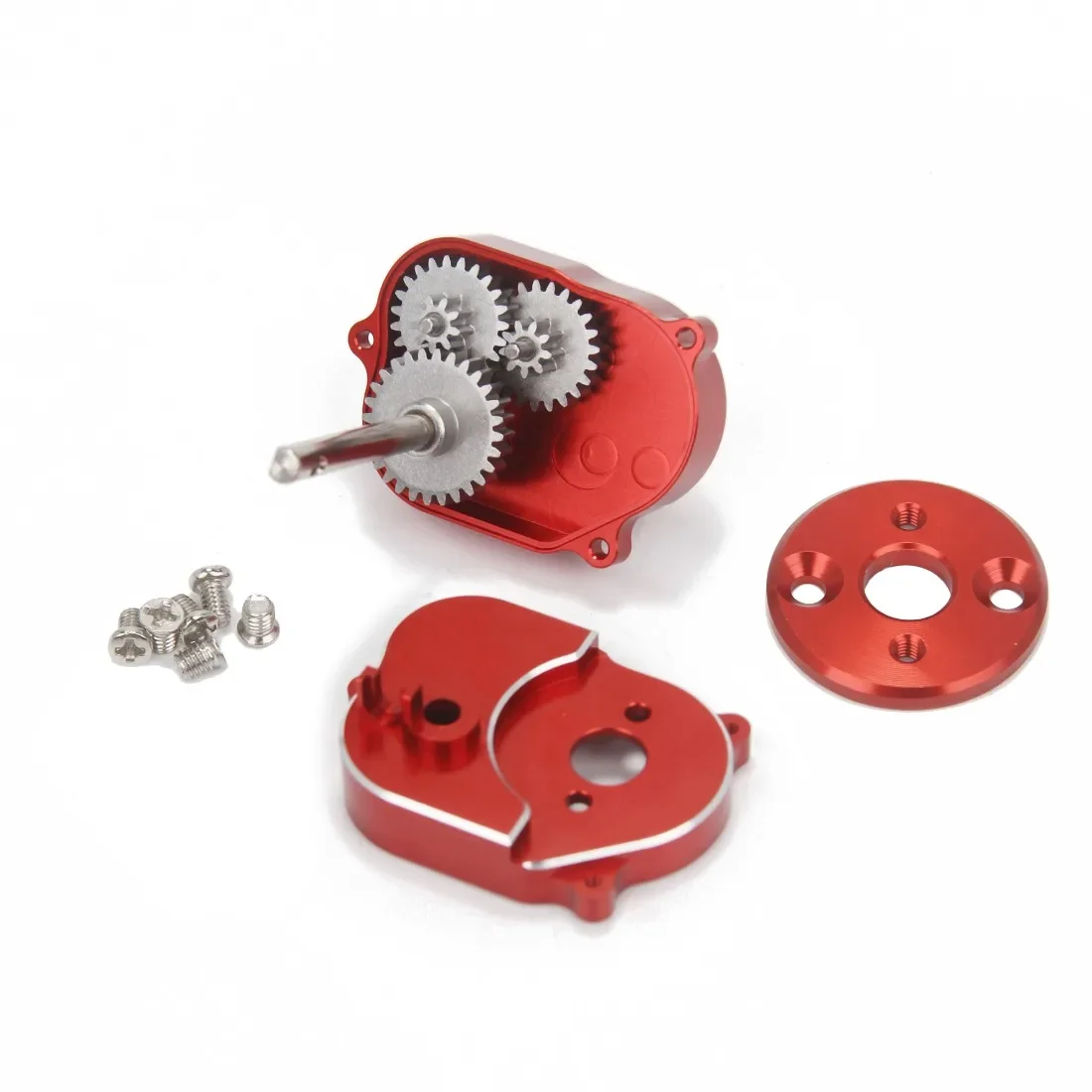 Cambio di trasmissione interamente in metallo per 1/12 RC Car Crawler MN Modello MN82 MN78 MN99S MN168 MN98 370 Parti di aggiornamento del motore Accessori