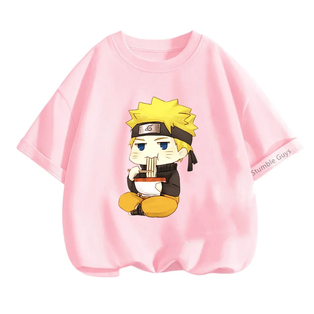 Children T-Shirt Kawaii T Shirt Uzumaki Cartoon Anime Narutos Tshirt Kids Casual Clothes Tee Shirt Girl Boy Fashion Y2K Teen Top