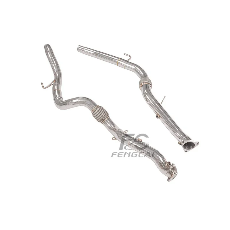 High-performance Free Exhaust Pipes for Volkswagen Touareg 3.6L VR6 2007-2017 Stainless Steel Downpipe Power Upgrade
