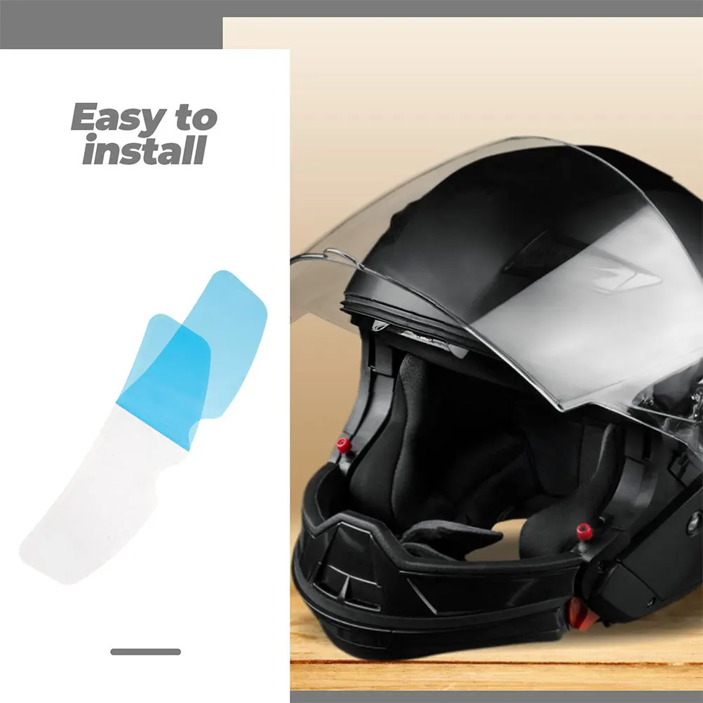 4 قطعة دراجة نارية مكافحة الضباب فيلم غير نافذ للمطر حماية قناع إدراج عالية الوضوح وضوح تصميم مقاوم للماء