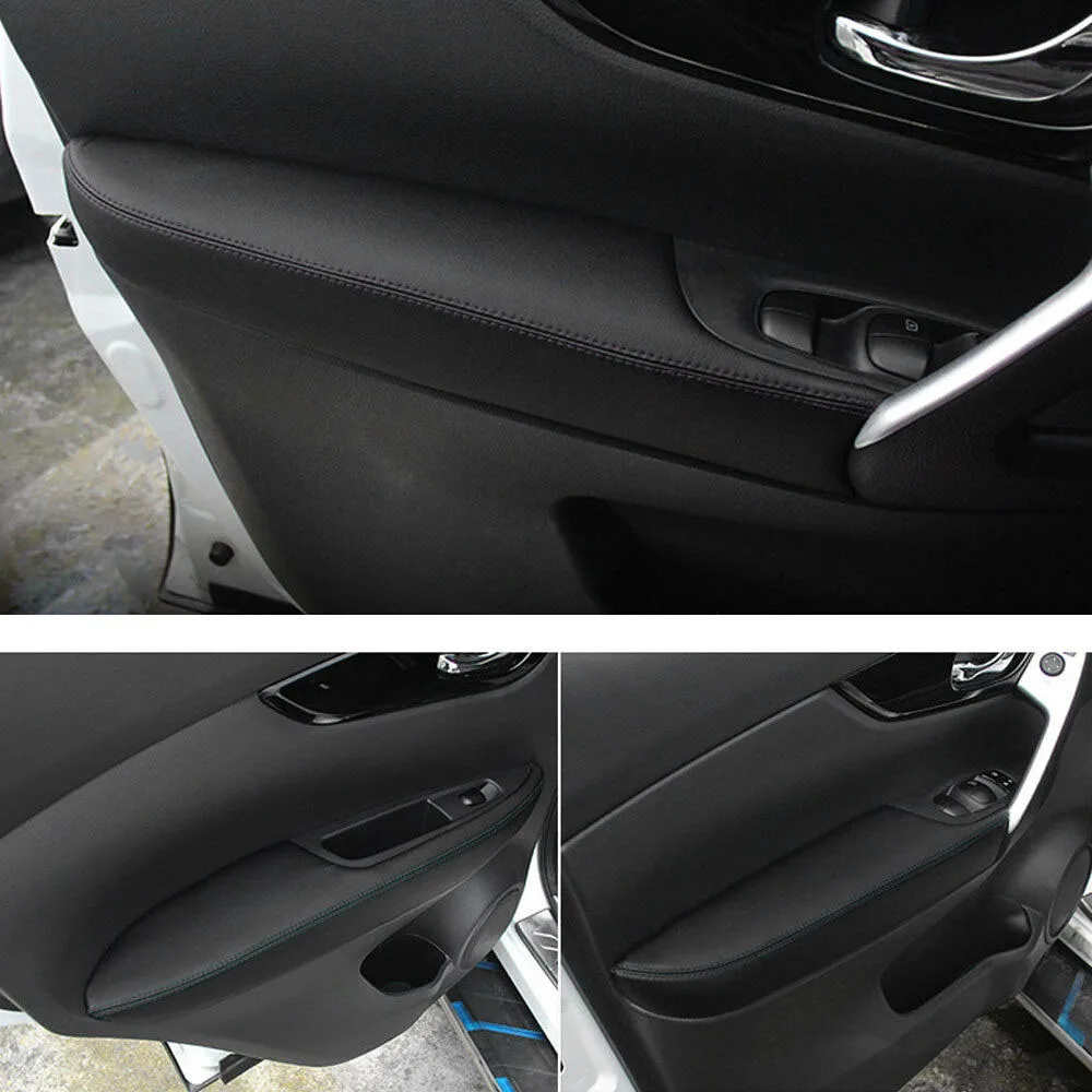 

L39A-PU кожаный внутренний дверной подлокотник, накладка на панель для Nissan Qashqai J11 2016 2017 2018