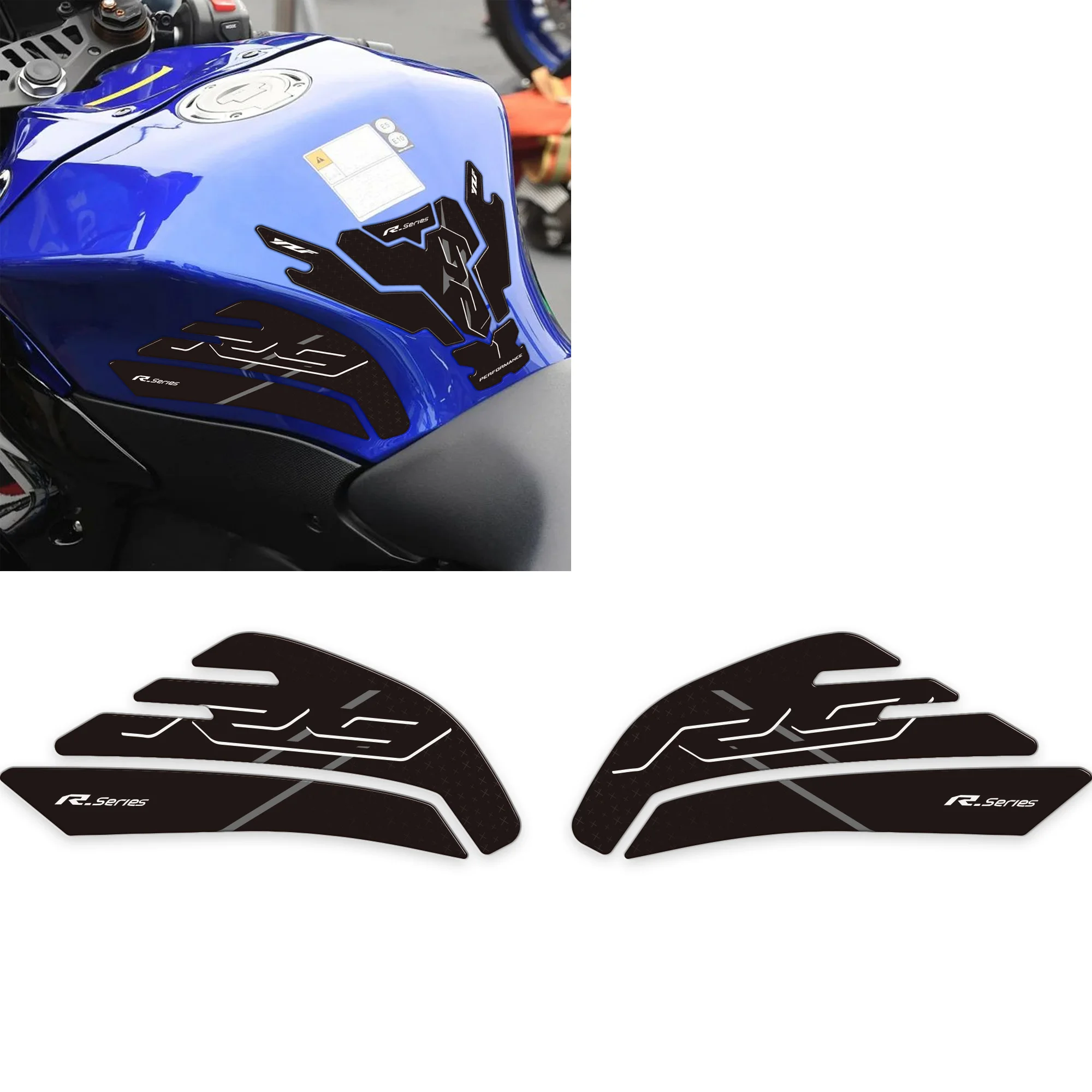 Motorcycle Tank Knee Pad Grips 3D Stickers Decals Protector Gas Fuel Oil Kit for  Yamaha YZF-R9 YZFR9 YZF R9 2025-