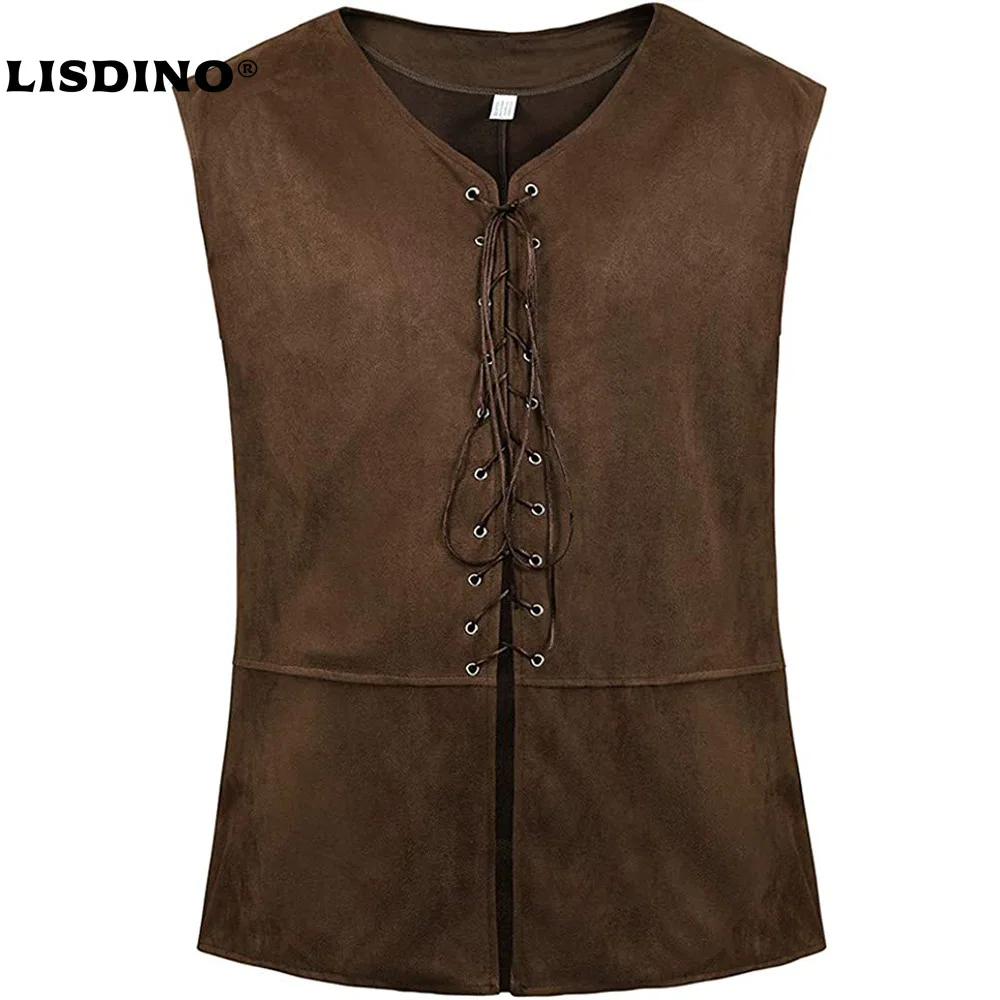 

1Mens Pirate Vest Men Pirate Costume Men Medieval Costumes Adult Halloween Renaissance Vest