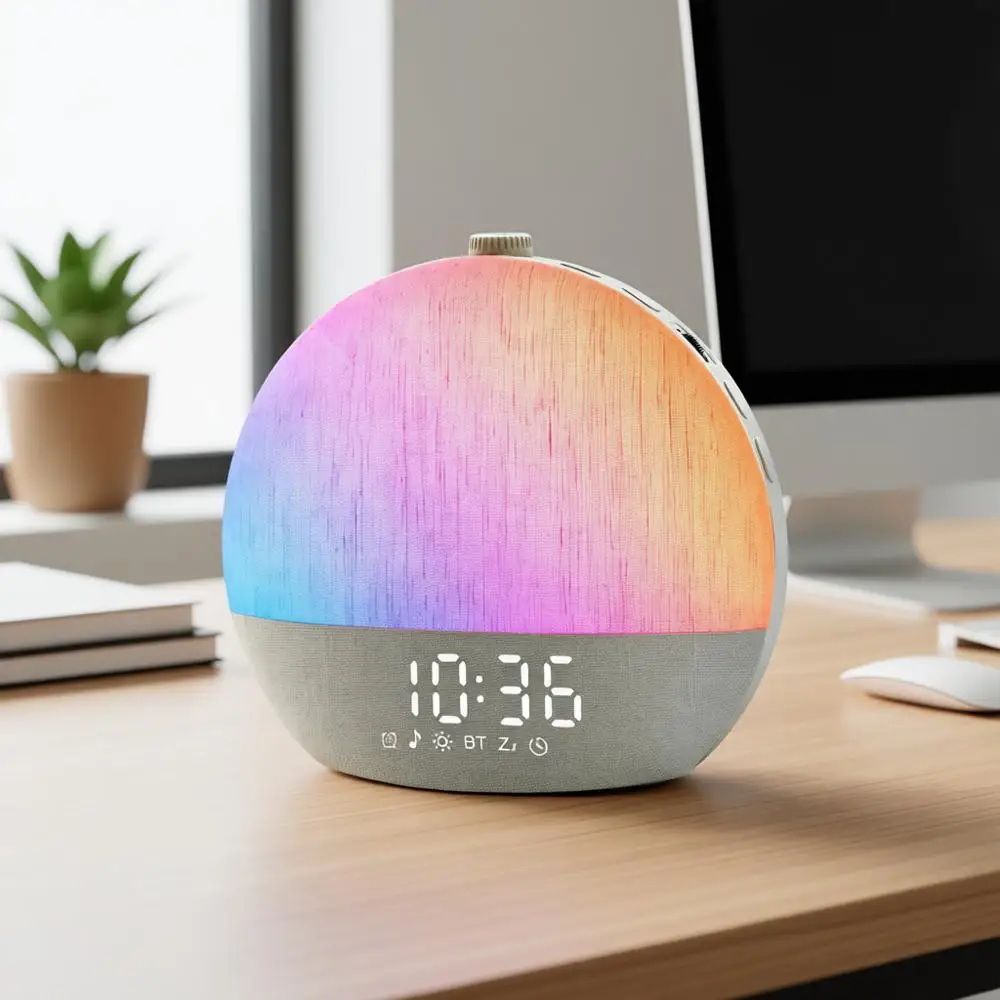

Natural Wake Up RGB Night Light, 30 Soothing Sounds for Sleepers