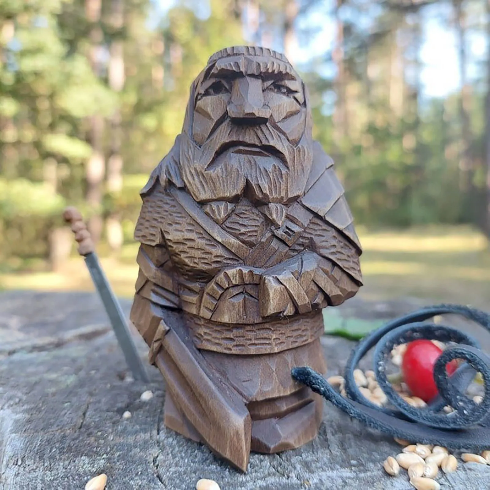 Odin Thor Tyr Ulfhednar Norse Heidense Hars Viking Standbeeld Nordic Heidan Hars Ornamenten Kunst Voor Huis Buiten Tuin Decoratie