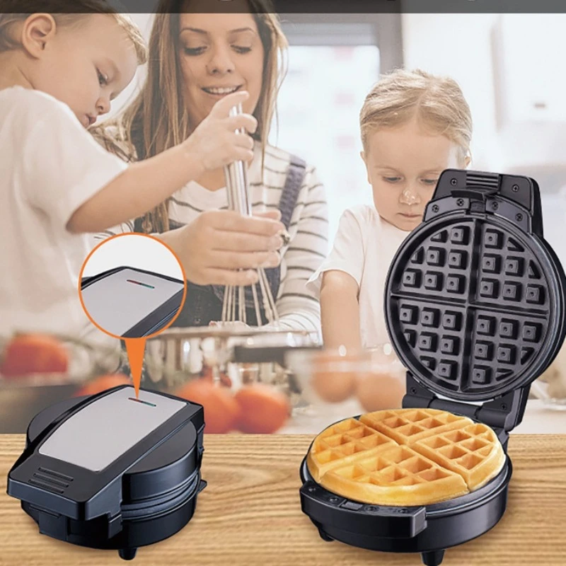 

3 in 1 Electric Waffle Maker Physical Anti-stick Design Anti-scald Handle Pancake Machine Suitable for Breakfast, Dessert Snacks