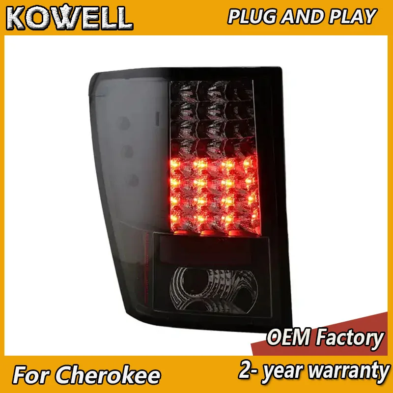 Car Styling for Jeep Grand Cherokee Tail Light 2005-2010 Grand Cherokee Taillight SRT Rear DRL Fog Brake Turn Signal Reversing