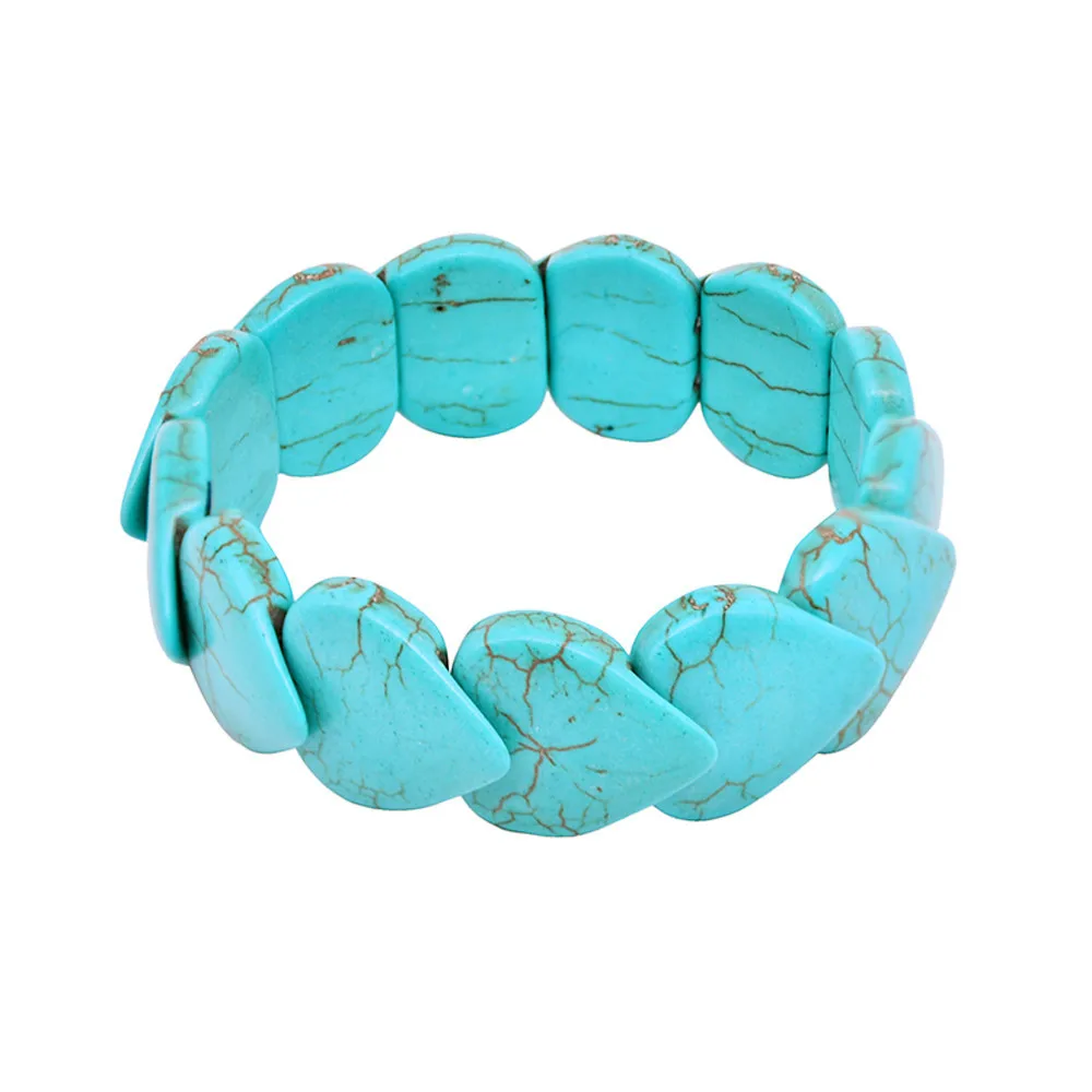 Pulseras bohemias con forma de corazón para mujer y niña, pulsera bohemia con piedra, joyería bohemia femenina, regalo de fiesta de boda