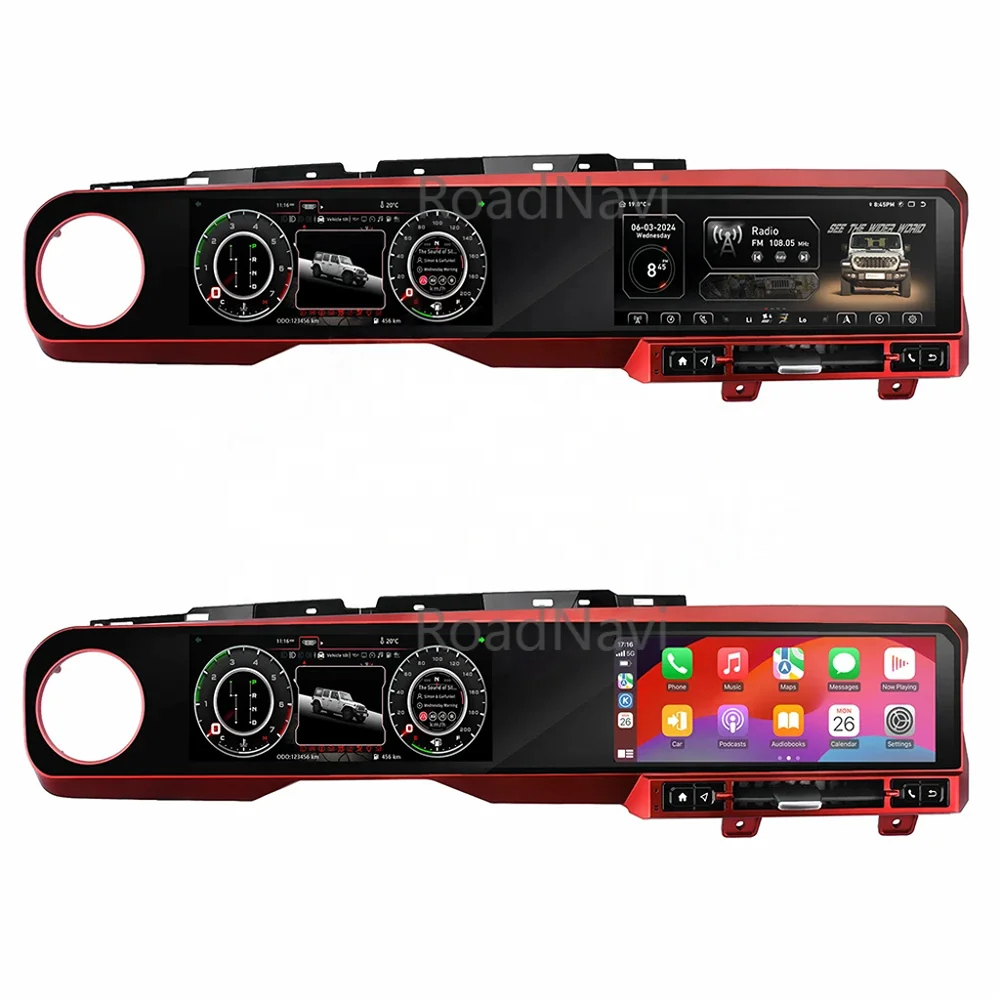 عداد السرعة للوحة القيادة الرقمية المخصصة للسيارة من RoadNavi لسيارة جيب رانجلر JL Gladiator J-Max 2018-2021 راديو أندرويد #5
