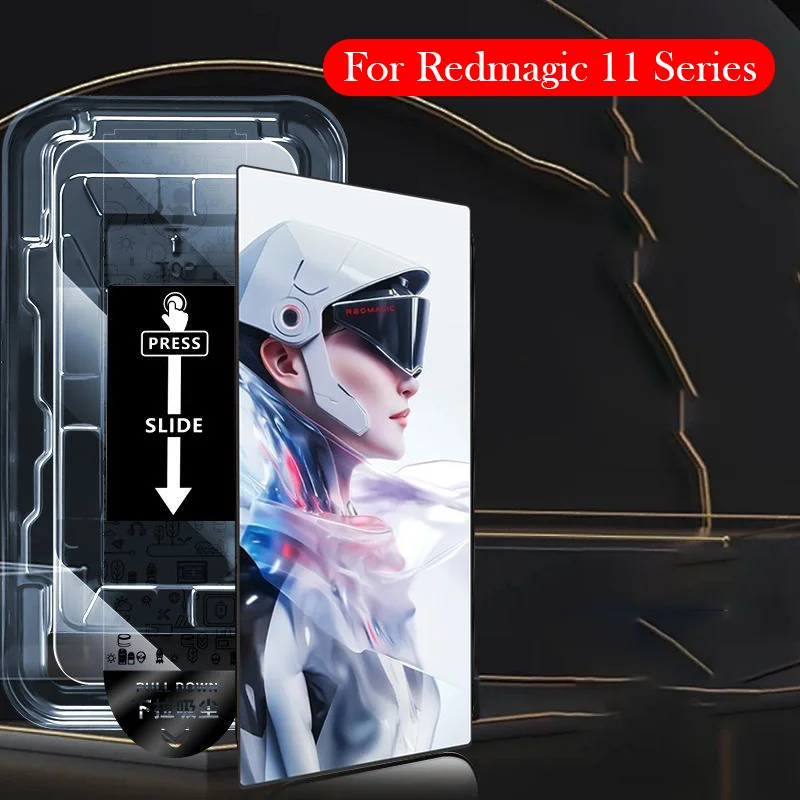

2PC Tempered Glass For ZTE Nubia Redmagic 11 Pro+ Dust-free Installation Film Screen Protector for Redmagic 11 PRO