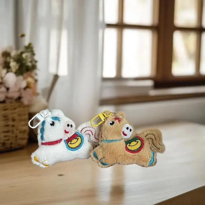 1 Uds. 2026 Año del caballo mascota juguete de peluche muñeca de Pony suave decoración única para el hogar regalo para recién nacido