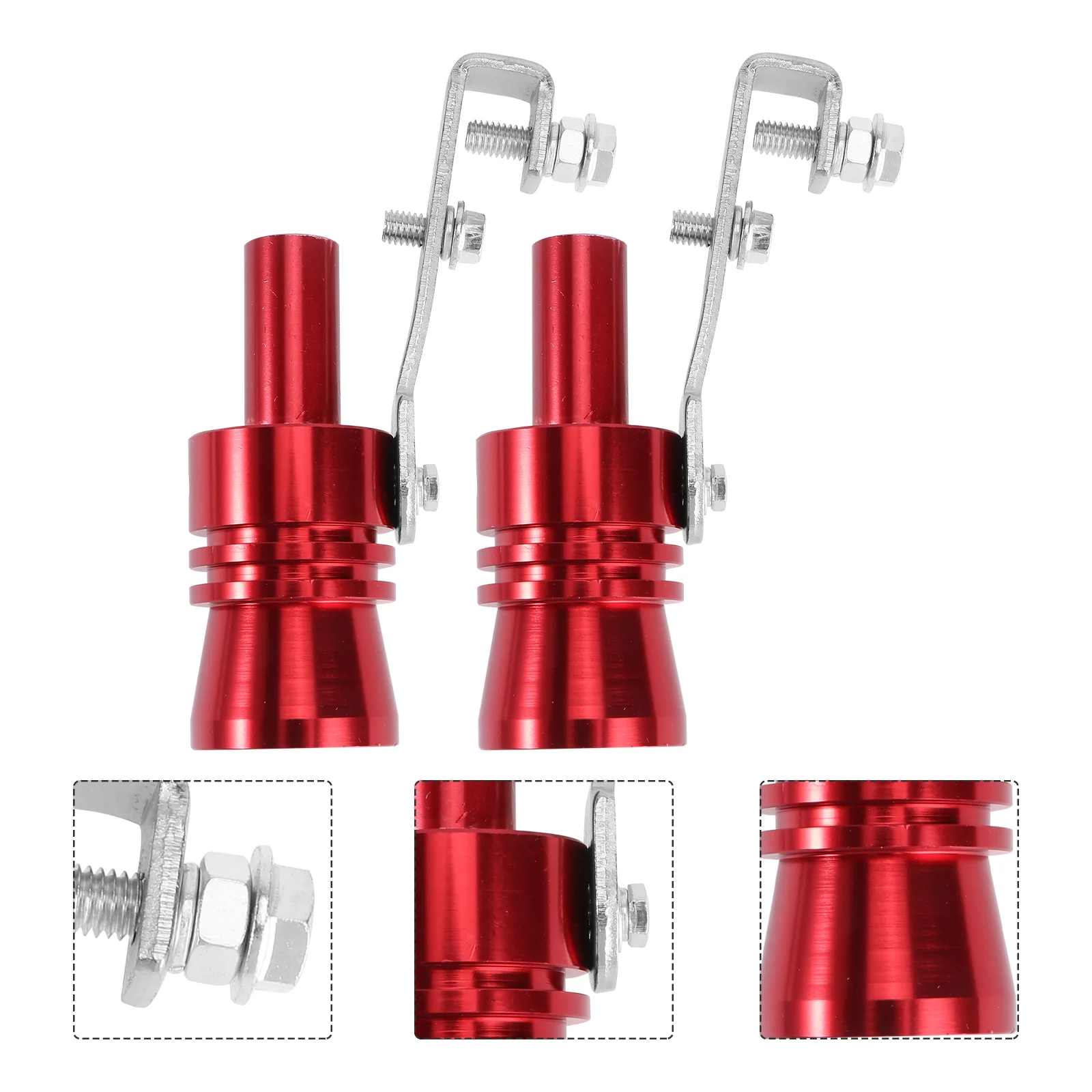 2 PCS Car Muffler Vehicle Blow off Valve Simulator Exhaust Pipe Whistle Roar Maker Honk Air