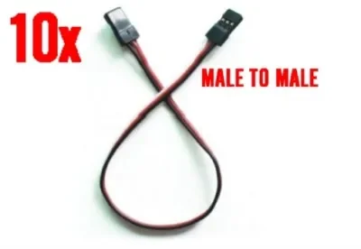 

10 соединительных проводов — 0,1 дюйма, 3-контактный, 4-дюймовый удлинитель сервопривода