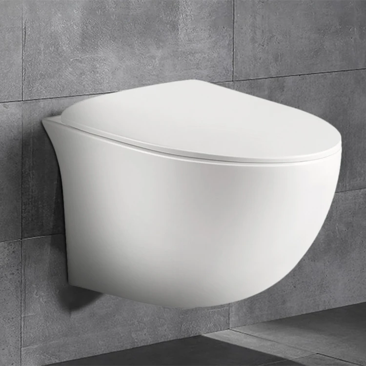 China Supplier European Senior Style Wall Hung Toilet Bathroom Ceramic Hidden Water Tank Wall Mounted Toilet Commode