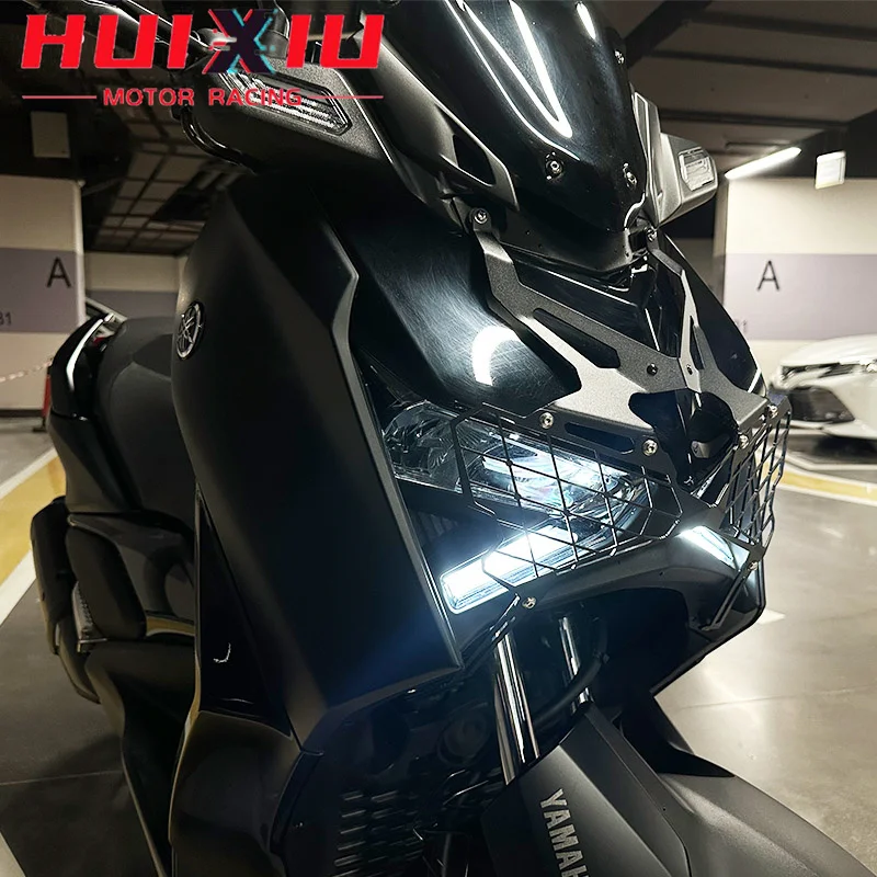 Fits For YAMAHA XMAX300 xmax-300 2021-2024 Motorcycle Accessories Front Headlight Grille Guard Cover Protector Decorative