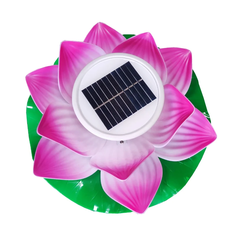 

Открытый солнечный водный лотос светоизлучающий диод источник света пруд плавающее украшение сада