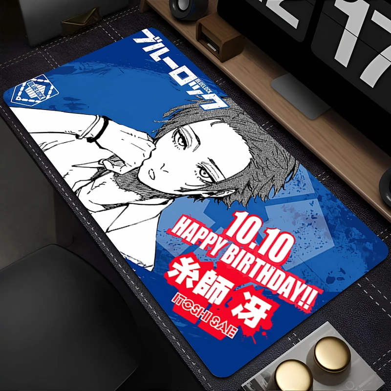 

Mouse Pad PC Accessories Keyboard Pad Office Desk Mat Anti Slip Anime Mousepad Rubber Tablet Pad B-blue Lock Gaming Extended Pad