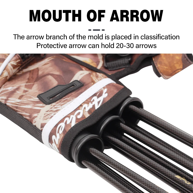 Archery Three Tubes Quiver Recurve Bow And Arrow Bags Professional Shooting Accessories Adjustable Waist Hip Arrow Carry Holder