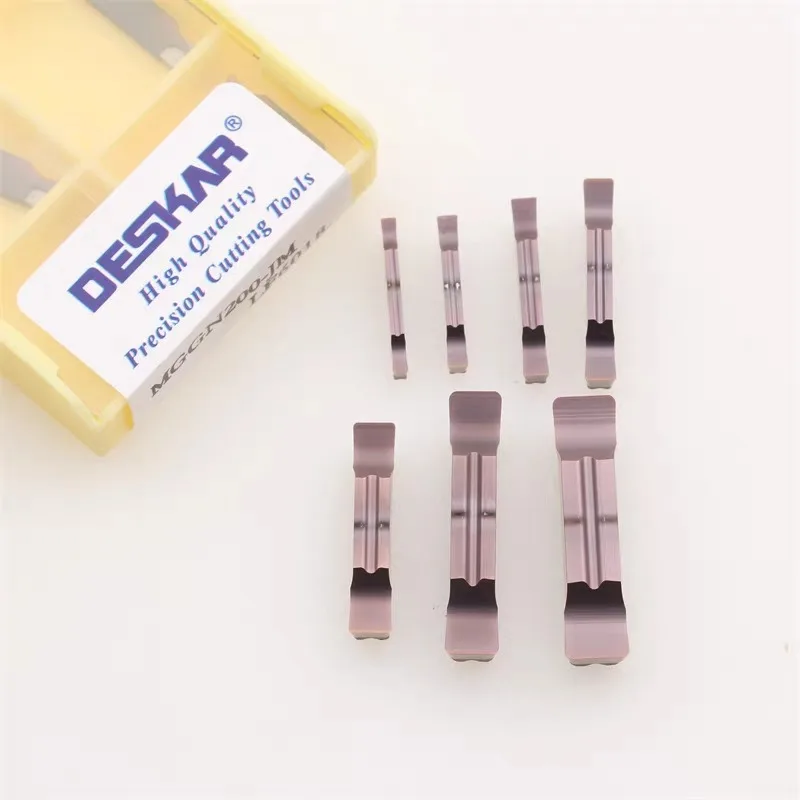 

Вставка DESKAR MGGN150 MGGN200 MGGN300 MGGN400 MGGN500-JM Твердосплавная вставка для обработки канавок Токарный инструмент Режущая пластина для обработки стали с ЧПУ