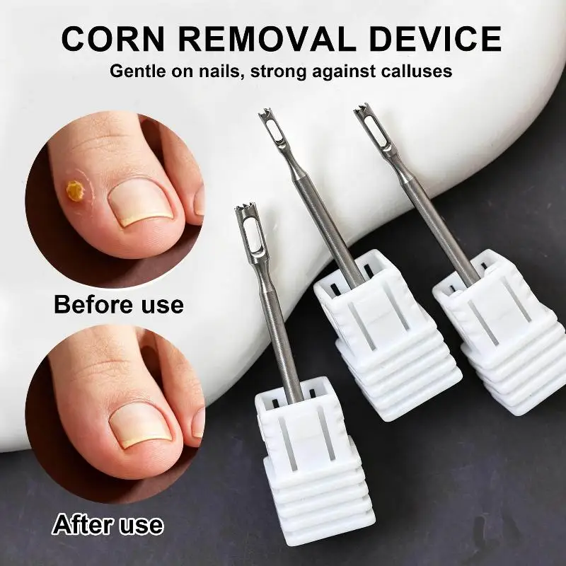 Foot Care Tools Stainless Steel Pedicure Drill Bit Clavus Corn Remover  Cuticle Cutter For Pedicure Drill Rotary Burr Bit
