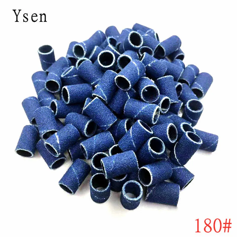 80#120#180# Nail drill. 50pcs/batch Nail Polishing Tape for Foot Care Nail Art UV Gel Polish Nail Drill Bit Accessories