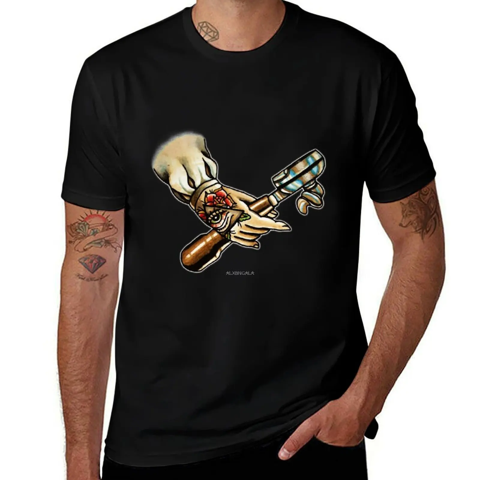Portafilter, Artfé Technique. T-Shirt Casual Graphic Print Tee T-Shirt