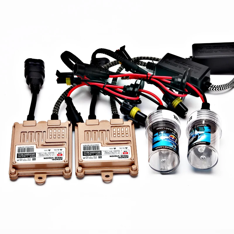 Xenon H7 55W Slim Ballast kit HID Xenon Headlight bulb 12V H1 H3 H11 h4 xenon hid kit 4300k 6000k Replace Halogen Lamp 