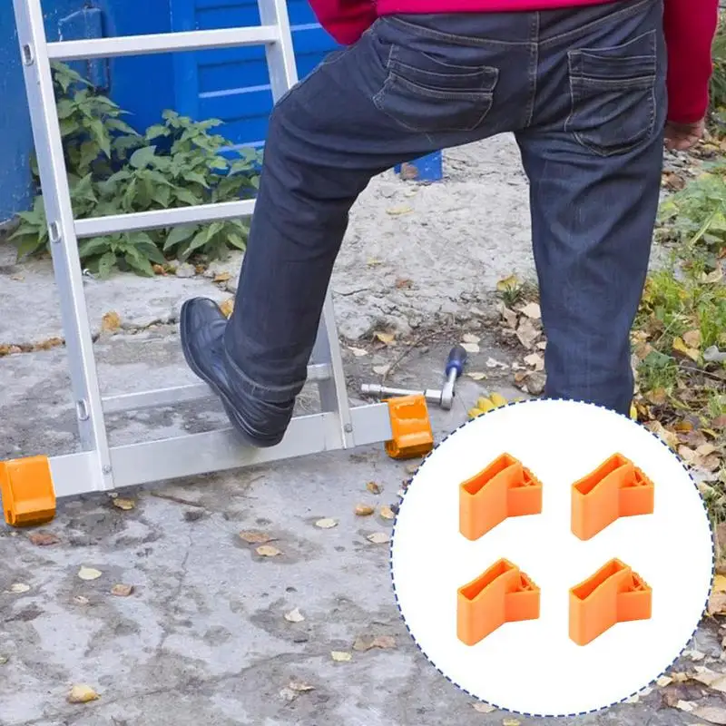 Ladder Feet Rubber Pads Ladder Feet Replacement 4X Stabilizer Non Slip Rubber Cover For Legs Protector Coaster Furniture Stairs