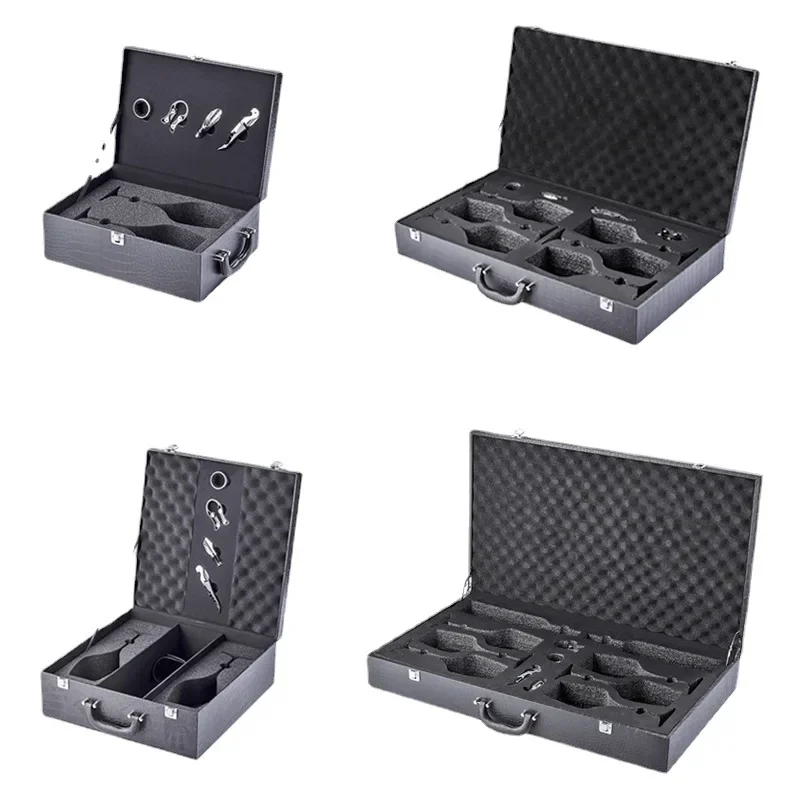 red wine cup box, portable packaging gift box, can put wine belt accessories leather case