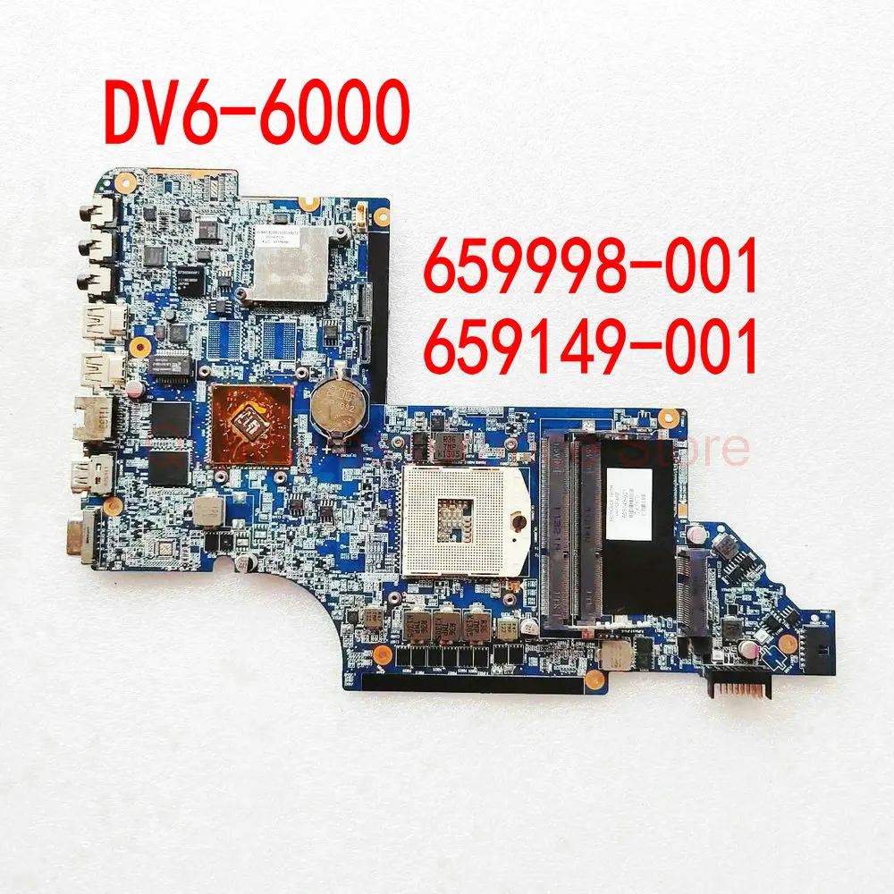 

659149 -001 665348 -001 659998 -001 Материнская плата для ноутбука HP DV6 DV6-6000 Материнская плата DDR3 HM65