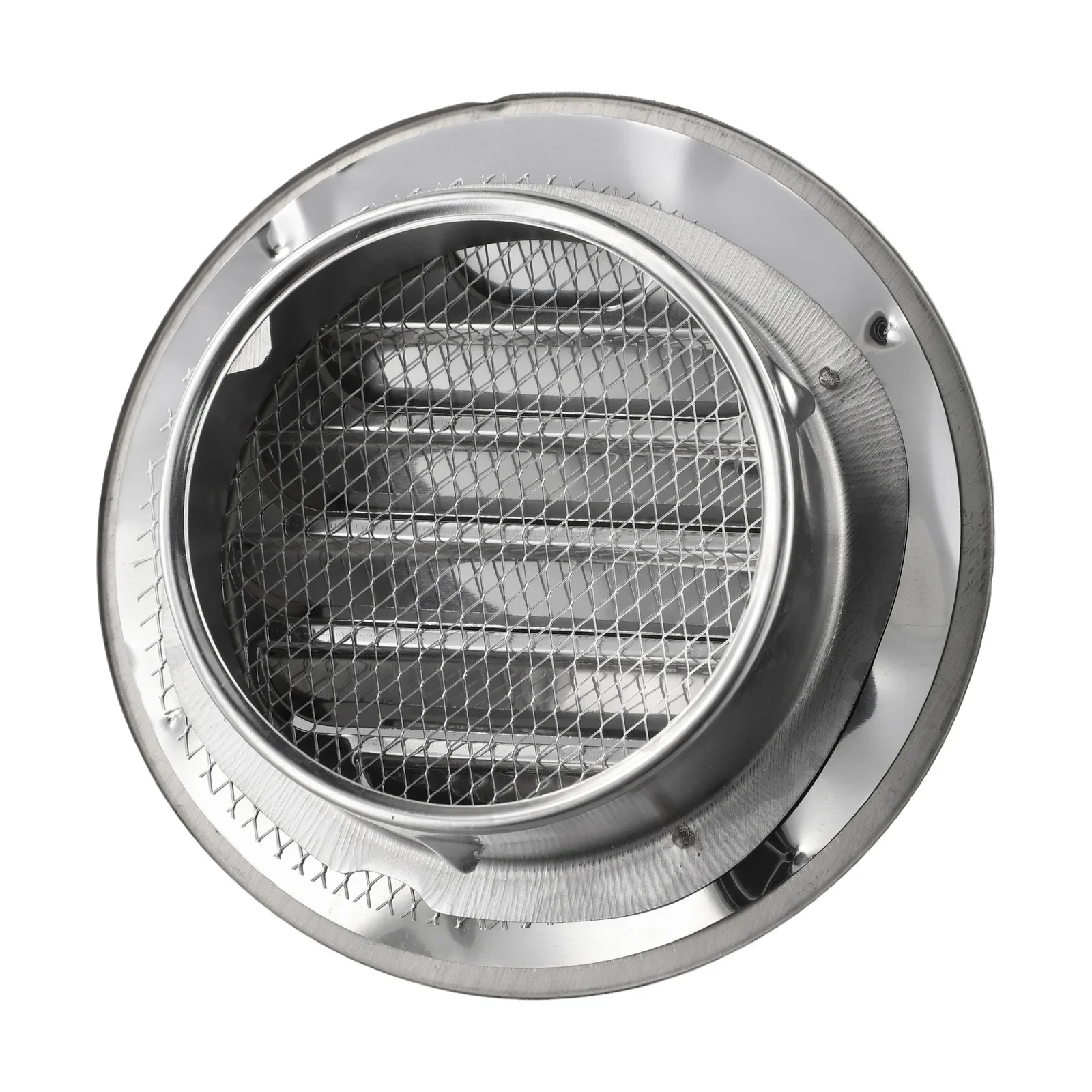 Grille de Ventilation Murale en Acier Inoxydable Argenté, Extracteur de Nez Rond Externe, Taureau, Sortie Chaude, Accessoire, 100mm, 150mm